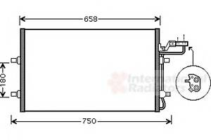 Радиатор кондиционера для моделей: VOLVO (S40, V50,C70,C30)