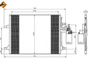 Радиатор кондиционера для моделей: VOLVO (V70, XC70,XC60,S60,V60)
