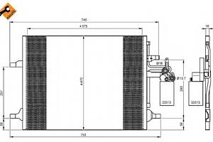 Радіатор кондиціонера для моделей: VOLVO (V70, XC70, XC60, S60, V60)