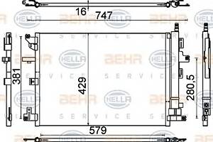 Радиатор кондиционера  для моделей: VOLVO (XC90)