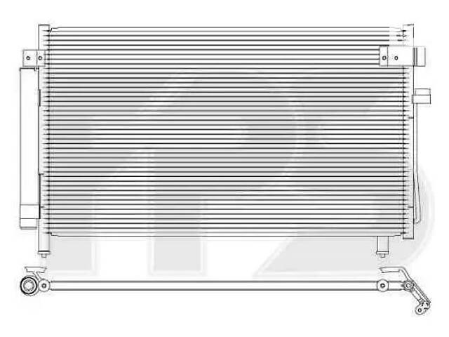 Радиатор кондиционера (конденсер) Subaru (FPS) FP 67 K499