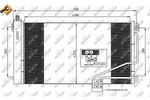 Радиатор кондиционера, MERCEDES C180 (W203) 00-