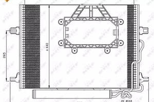 Радиатор кондиционера, MERCEDES E-Series 3.0 CDI (W211) 05-
