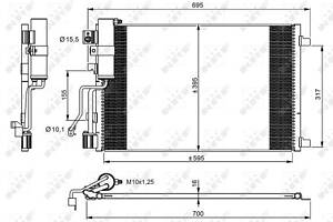 Радиатор кондиционера, NISSAN Qashqai 06-