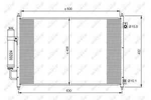 Радиатор кондиционера, NISSAN X-Trail 07-