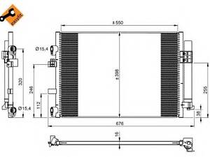 Радіатор кондиціонера Ford C-Max II, Grand C-Max 1.6D 12.10-