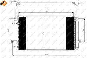 Радиатор кондиционера, TOYOTA Avensis 05-