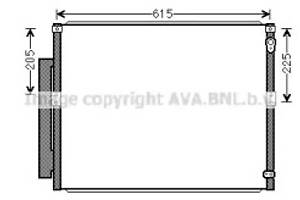 Радіатор кондіционера (вир-во AVA)
