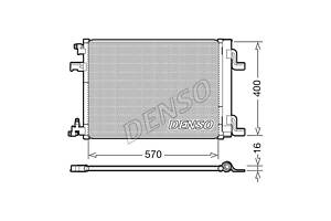 Радиатор кондиционера 1.4MPI 16V, 1.4MPI Turbo 16V, 1.7CDTI 16V DCN20001 OPEL Astra J 10-15, Zafira C 11-19, Cascada 13-