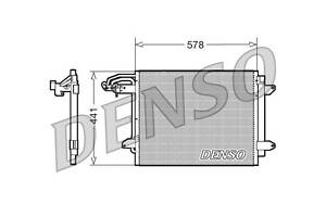 Радиатор кондиционера 1.9TDI 8V, 1.4TSI 16V, 2.0FSI 16V, 2.0TDI 16V DCN32030 VW Caddy III 04-15, Touran 10-15, Golf Plus