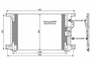 Радиатор кондиционера 35 772