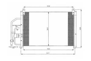 Радиатор кондиционера 35393