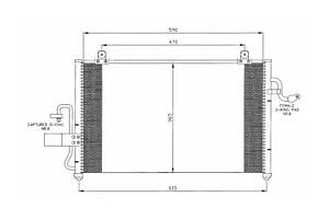 Радиатор кондиционера 35425