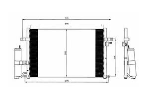 Радиатор кондиционера 35573