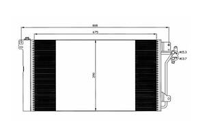 Радиатор кондиционера 35622