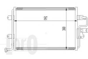 Радіатор кондиціонера A3/Octavia/Golf IV 98-06
