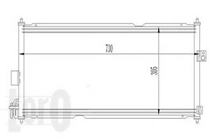 Радіатор кондиціонера ALMERA/PRIMERA 1.5 i 16V/ 1.9 dCi /w/i 00-