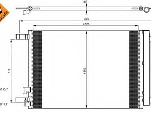 Радиатор кондиционера Audi A3/Q2/Skoda Octavia III/Superb III/VW Arteon/Golf Alltrack 1.0-2.0D 12-