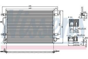 Радиатор кондиционера AUDI A4 B6 (8E5) / AUDI A6 C5 (4B5) 1997-2009 г.
