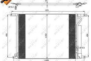 Радиатор кондиционера Aveo EASY FIT, CHEVROLET (GM) Aveo 07-