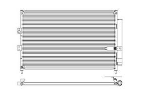 Радиатор кондиционера CD080431