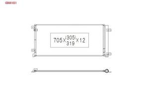 Радиатор кондиционера CD081031