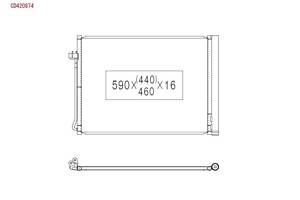 Радиатор кондиционера CD420874