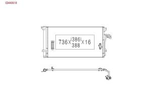 Радиатор кондиционера CD440618