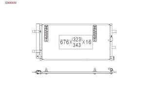 Радиатор кондиционера CD440690