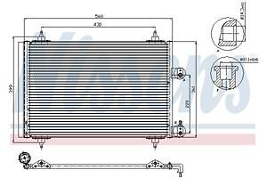 Радиатор кондиционера CITROEN C4 / PEUGEOT 307 (3A/C) 2000-2014 г.