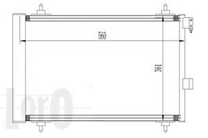 Радіатор кондиціонера Citroen C5 II/III/C6/Peugeot 407 1.6-3.0D 04-