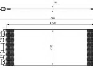 Радіатор кондиціонера Citroen Jumper 2.2-3.0 HDI 06- 35894