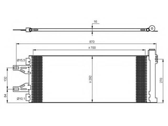 Радиатор кондиционера Citroen Jumper 2.2-3.0 HDI 06-