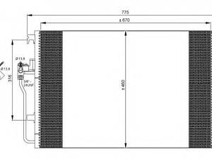 Радіатор кондиціонера DB Sprinter 06- 35849