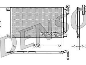 Радиатор кондиционера DCN05003 BMW X3 E83 04-10, 3 E46 99-05