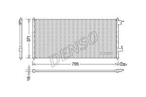 Радиатор кондиционера DCN10030 FORD Connect 02-13