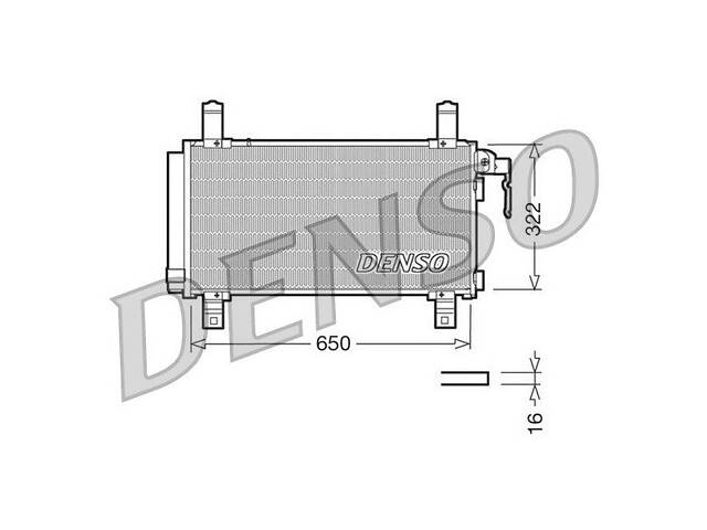 Радіатор кондиціонера DCN44006 MAZDA 6 (GH) 08-12, 6 (GG) 02-07