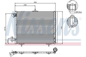 Радиатор кондиционера DS DS 3 (SA_) / CITROEN C2 (JM_) 2002-2022 г.