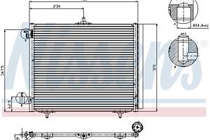 Радиатор кондиционера DS DS 3 (SA_) / CITROEN C2 (JM_) 2002-2022 г.