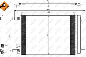 Радиатор кондиционера EASY FIT, AUDI A3 12-