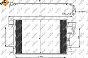 Радиатор кондиционера EASY FIT, HYUNDAI i30 06-