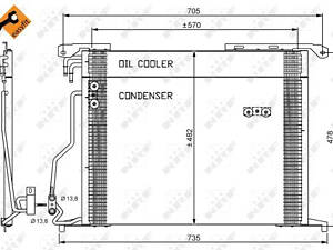 Радиатор кондиционера EASY FIT, MERCEDES CL500 (C215) 99-