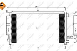 Радиатор кондиционера EASY FIT, NISSAN Juke 10-