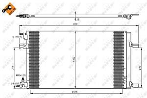 Радиатор кондиционера EASY FIT, OPEL VAUXHALL Astra J 09-