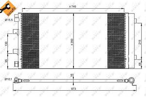 Радиатор кондиционера EASY FIT, RENAULT MASTER 2.3D 052010>