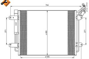 Радиатор кондиционера EASY FIT, VW Tiguan 07-