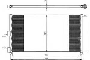 Радиатор кондиционера Fiat Doblo 1.3-1.9 JTD 01-