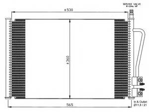 Радиатор кондиционера Ford Fiesta V, Ford Fusion, Mazda 2 01-12