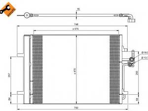 Радіатор кондиціонера Ford Galaxy,Mondeo Volvo 1.5-4.4 03.06- 35850