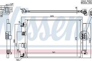 Радиатор кондиционера FORD KUGA / FORD C-MAX / FORD FOCUS 2010-2020 г.